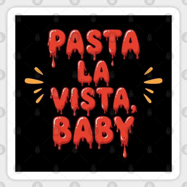 Pasta La Vista Baby Sticker by enrynz